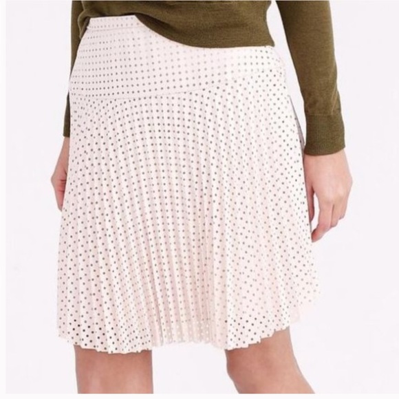 J. Crew Laser Cut Perforated Skirt Sz 8 EUC - Picture 3 of 11